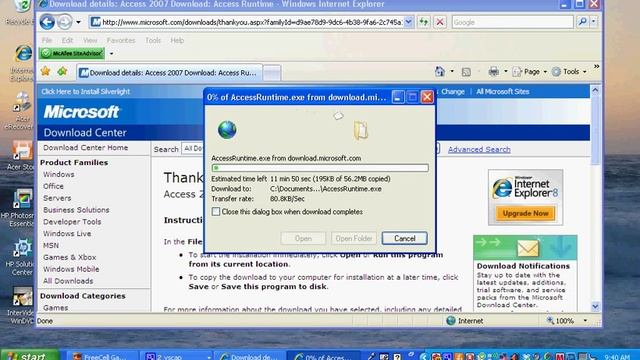 Install MS Access Runtime