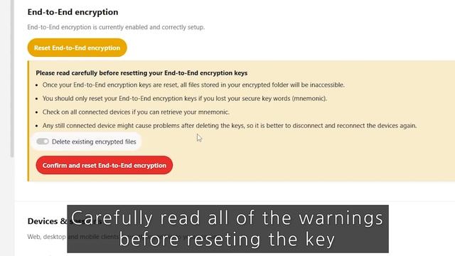 How to reset End to end encryption key in Nextcloud 25 смотреть онлайн