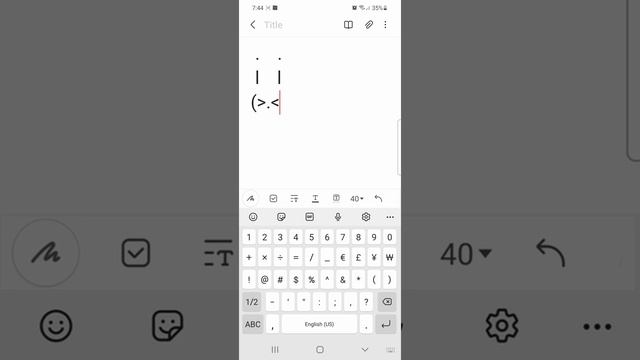 How To Draw An Ant Using Text In Samsung Notes!! смотреть онлайн