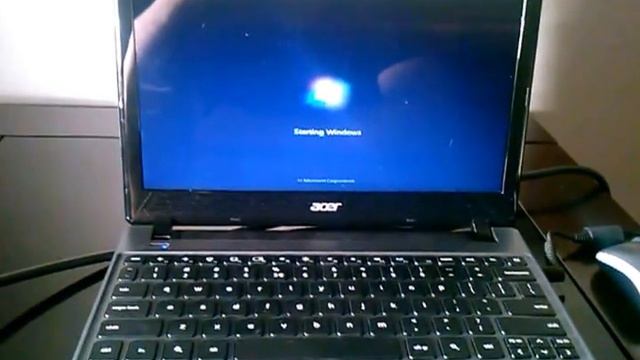 Acer C7 Chromebook running windows 7 (Native) смотреть онлайн