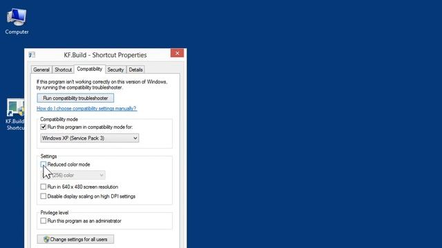 Windows 8.0 Professional - Change Compatibility Settings Manually смотреть онлайн