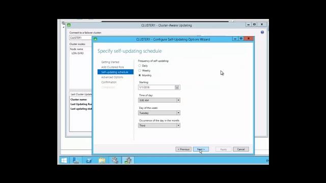 Cluster Aware updating, Upgrading a cluster, Optimizing cluster shared volumes смотреть онлайн