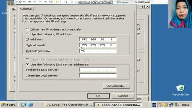 Cara konfigurasi ip address pada windows server | melalui Vmware смотреть онлайн