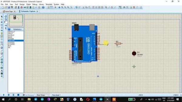 عمل محاكاة Simulation لدارات الاردوينو باستخدام برنامج Proteus