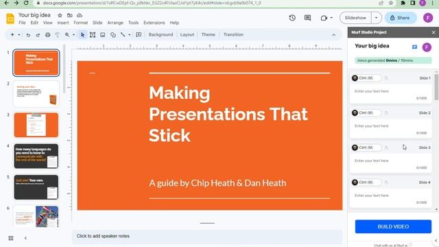 How to Make a Voice Over for Google Slides on Murf.AI | Text to Speech смотреть онлайн