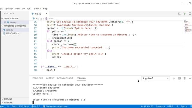Automate shutdown with Python смотреть онлайн