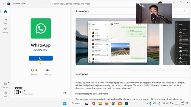 CARA DOWNLOAD DAN INSTALL WHATSAPP (WA) DI LAPTOP WINDOWS 11 DAN WINDOWS 10 смотреть онлайн