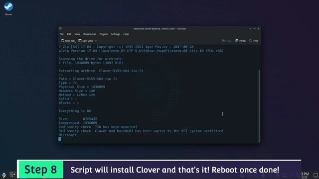 📌Steam Deck dual boot Windows - easy install Clover script and showcase of Clover script features! смотреть онлайн