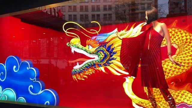 NYC Macy's 🏮Lunar New Year 2024 Windows 🔥🐉🐲 Year of the Dragon смотреть онлайн