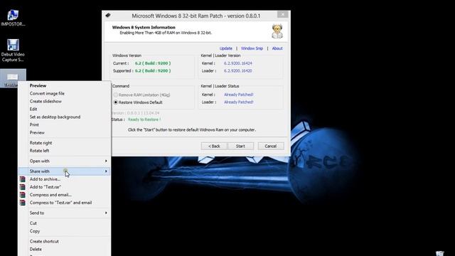 Windows 8 32-bit Enable more than 3GB RAM Part 3 смотреть онлайн
