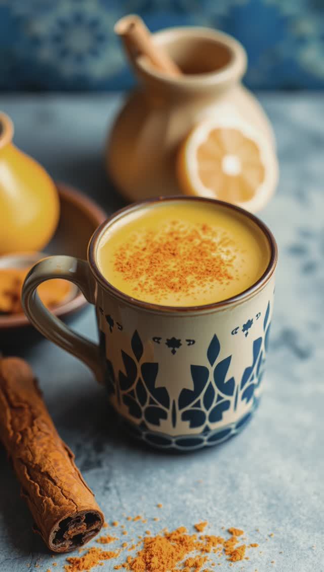 Куркума латте, полезная альтернатива кофе