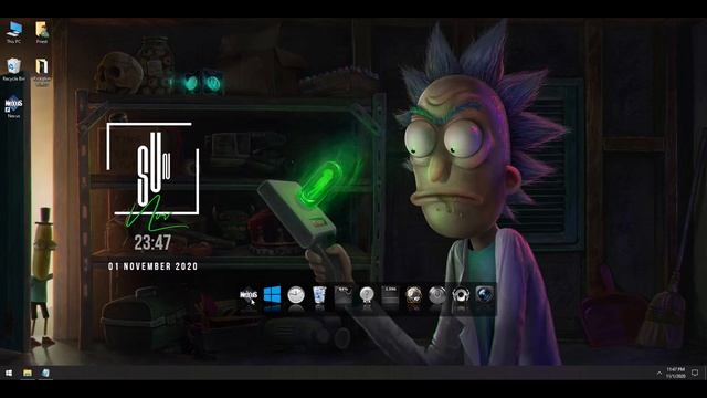 Rick and Morty - How to make your desktop look aesthetic | Customize Windows 10 смотреть онлайн