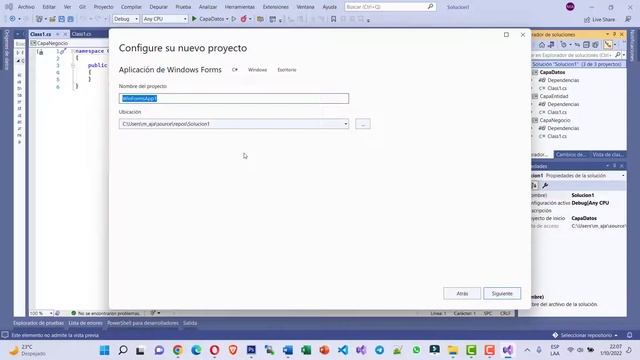 Creando nuestra primera aplicación de 4 capas con Windows Forms смотреть онлайн