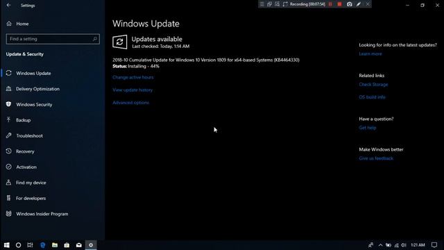 Windows 10 October 2018 Security Update for Windows 10 Version 1809 смотреть онлайн