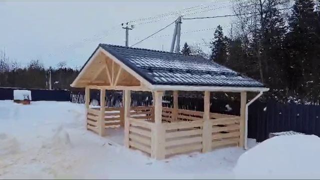 Баня+беседка