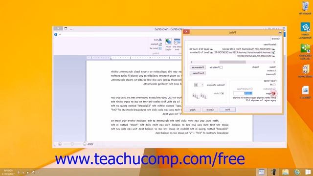 Windows 8.1 Tutorial Printing a Document Microsoft Training Lesson 7.6 смотреть онлайн