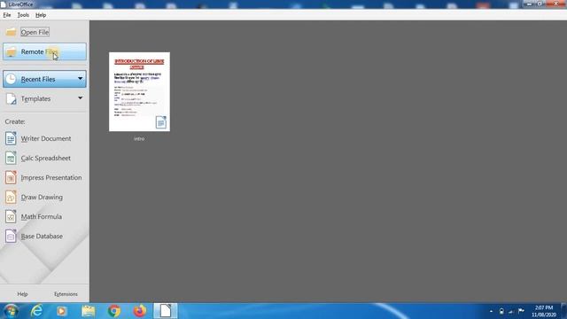 Introduction of Libre office II लिब्रे ऑफिस का परिचय смотреть онлайн