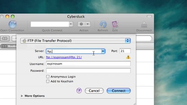 How to ftp on mac osx via Cyberduck смотреть онлайн