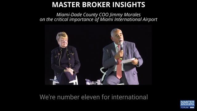 MASTER BROKER INSIGHTS: Jimmy Morales on the critical importance of Miami International Airport смотреть онлайн