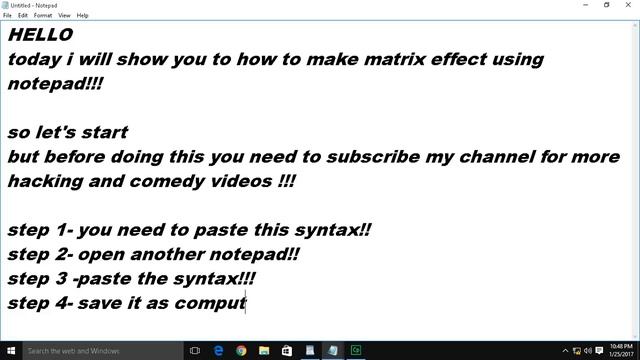 How to create max matrix effects in command prompt!! смотреть онлайн