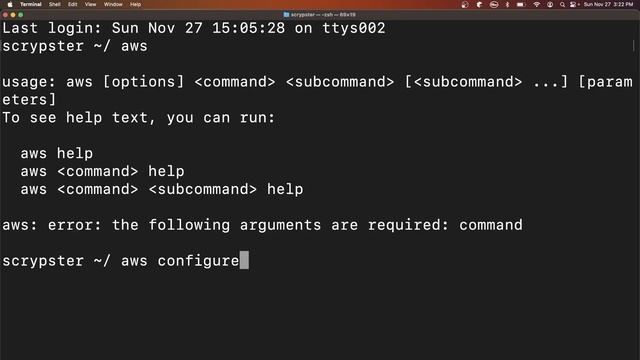 AWS CLI - Command Line Interface смотреть онлайн