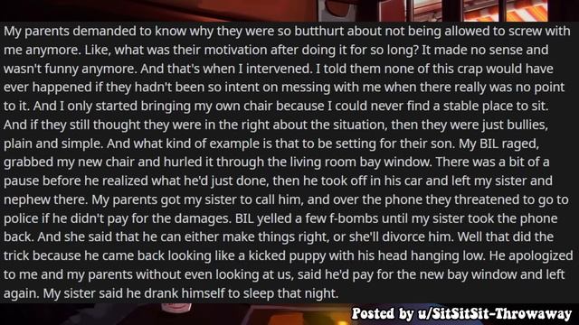My Brother-In-Law Threw A Chair Through My Parents Window w/ UPDATE - Entitled People Reddit смотреть онлайн