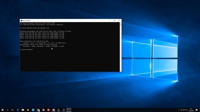 Komut Sistemi (CMD) ile Ping Değeri Ölçme - Windows смотреть онлайн