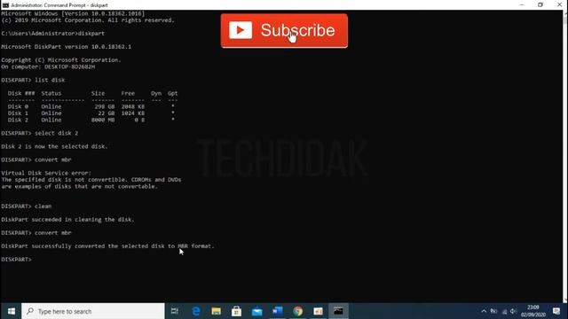 Virtual Disk Service Error The Specified Disk is Not Convertible - Fixed смотреть онлайн