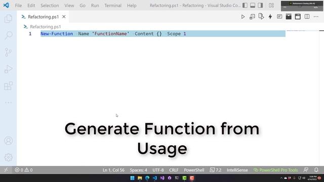 13 Refactorings for PowerShell in Visual Studio Code смотреть онлайн