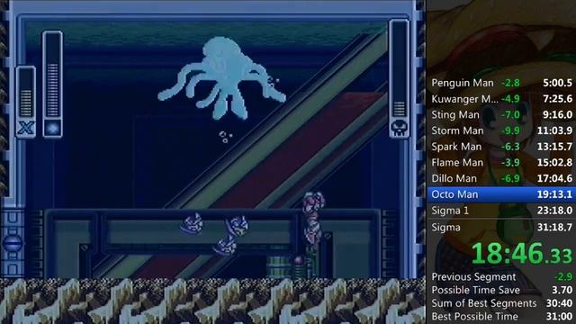 Mega Man X Any% in 31:16 by NrGzam смотреть онлайн