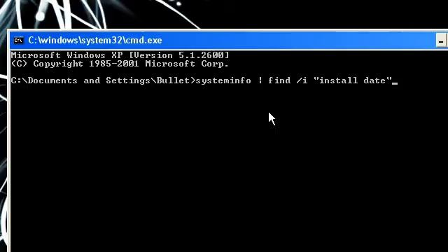 CMD: How to find your Original OS's install date смотреть онлайн