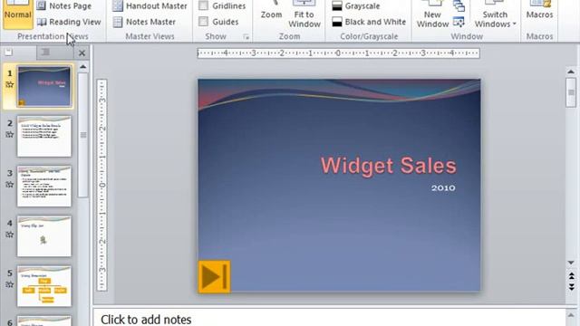 PowerPoint 2010 Tutorial The Presentation View Buttons Microsoft Training Lesson 1.9 смотреть онлайн