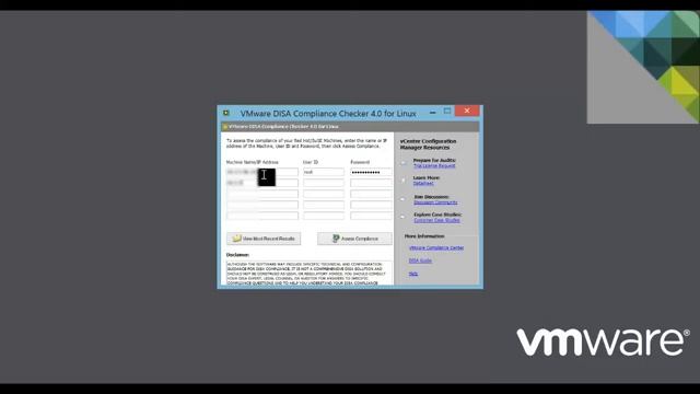 VMware Compliance Checker for DISA -- for Linux Machines смотреть онлайн