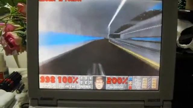 Doom on toshiba 4005 cds windows 98(cdoom -file smetro2 -warp 24 -turbo 255) смотреть онлайн