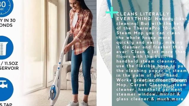 Steam Mop Cleaner Thermapro 10-in-1 System смотреть онлайн