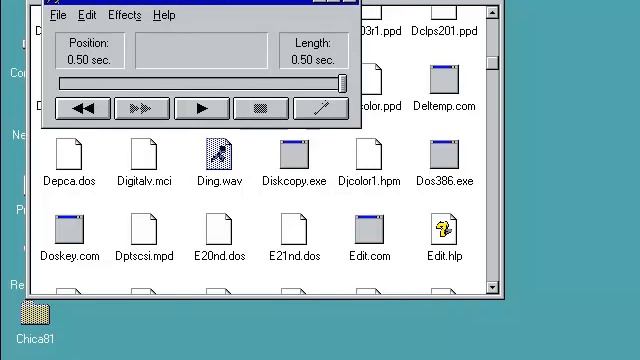 Microsoft Windows Codename Chicago Build 81 (September 1994) Flying Windows and Ding on II Pentium смотреть онлайн