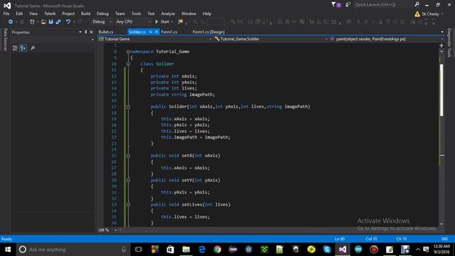 How to make a simlpe game in C# using Visual Studio Part 1 смотреть онлайн