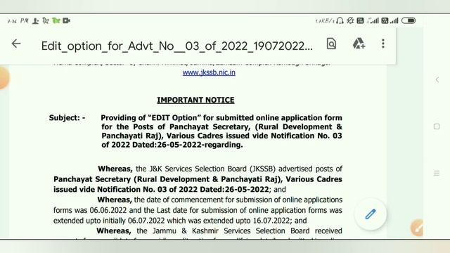 JKSSB edit option operational, jkssb edit window open, panchayat secretary posts ( @JK JOB BOX) смотреть онлайн