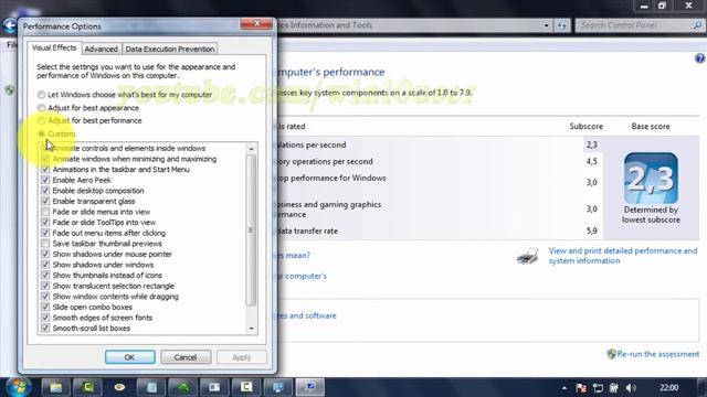 Wndows 7 Ultimate : How to Disable or Enable save taskbar thumbnail Previews смотреть онлайн