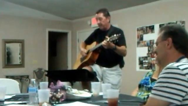 Bill Henson Singing one of his Originals for Peanut's Birthday Party 08/17/2012 смотреть онлайн