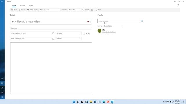 Windows 11 Tutorial - Lesson 76 - Accessing Calendar app and Managing Events смотреть онлайн