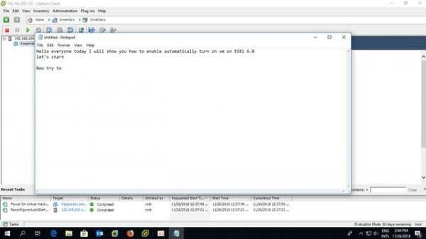 Enable automatic startup VM on ESXI