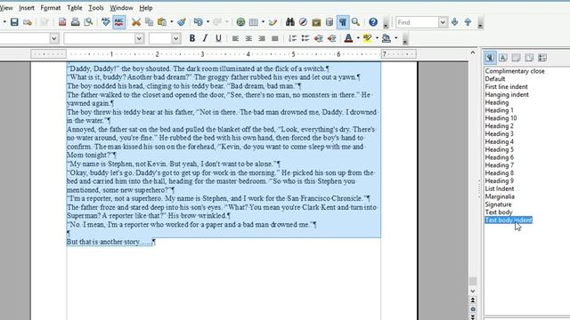 Apache Open Office Styles & Formatting for ebooks Part 1 смотреть онлайн