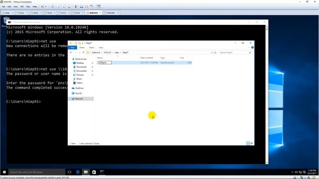 Net Use - Connect to file server using accounts смотреть онлайн