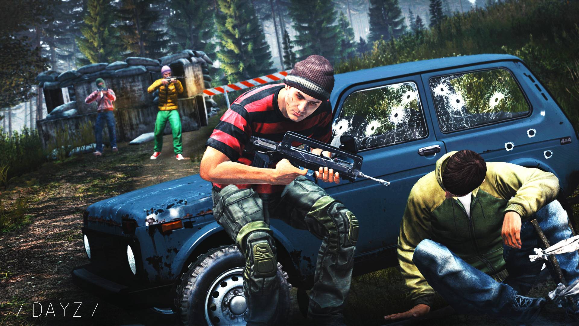 ПОПАЛИ В ЗАСАДУ НА МАШИНЕ - DAYZ смотреть онлайн