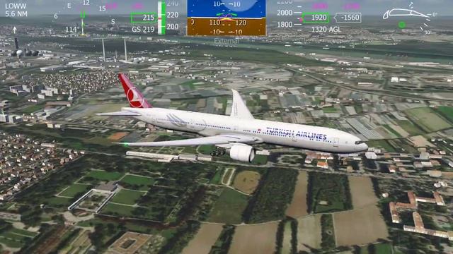 Aerofly FS Global Vienna B777 Landing | The Best Mobile Flight Simulator смотреть онлайн