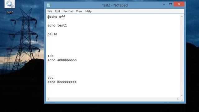 goto: command in batch file смотреть онлайн