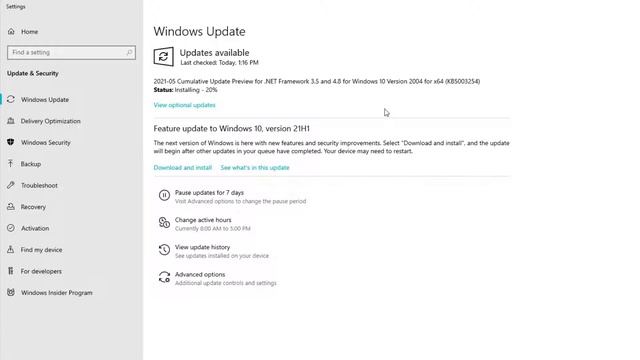 Windows Update Status Pending Download & Install смотреть онлайн