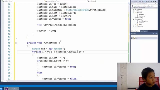 BIKIN GAME DINO CHROME DENGAN C# BY ANAK SD KELAS 3 смотреть онлайн