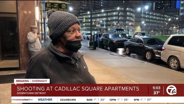 Detroit police investigating shooting overnight at Cadillac Square Apartments смотреть онлайн